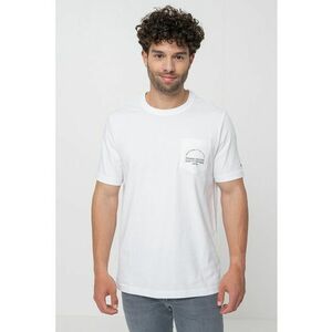 Tricou cu decolteu la baza gatului si buzunar pe piept imagine