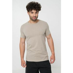 Tricou slim fit cu decolteu la baza gatului imagine