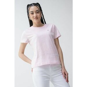 Tricou de bumbac organic cu decolteu la baza gatului imagine