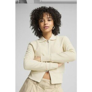 Bluza cu fermoar si aspect texturat imagine