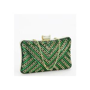 Geanta clutch verde cu model 3d BYH-87900 06 16828 imagine