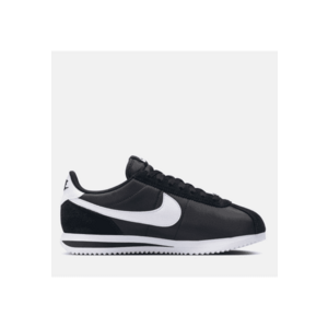 Pantofi dama Cortez - Textil - Negru/Alb imagine