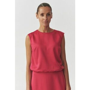 Bluza din satin cu detaliu cu floare imagine
