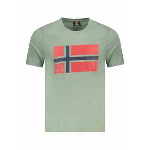 Tricou barbati - cu logo - din bumbac - Regular fit imagine