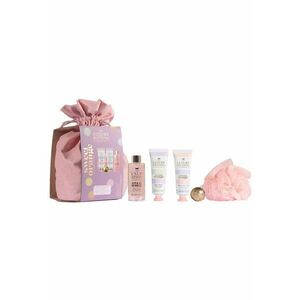 Set Cadou Weekend Essentials - Sweet Orange & Ylang Ylang - Gel de Dus - Crema Corp - Crema Maini si Unghii - Bila de Baie - Burete Exfoliant Corp - Saculet Reutilizabil - 5 articole imagine