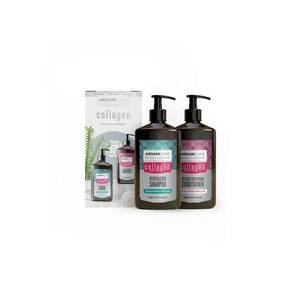 Set sampon & balsam cu colagen si ulei de argan pentru par subtire - deteriorat sau fragil - 400 ml x 2 imagine