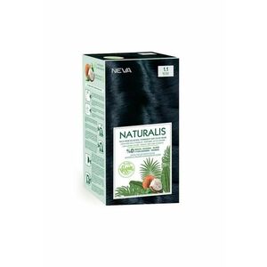 Vopsea de par vegana fara amoniac - Negru Albastrui 1.1 - Naturalis - 150 ml imagine