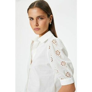 Camasa crop cu perforatii imagine