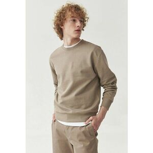 Bluza de trening cu decolteu la baza gatului si mansete elastice imagine