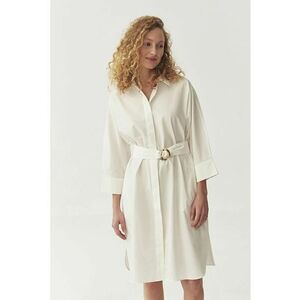 Rochie-camasa midi cu cordon in talie imagine