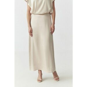 Fusta midi cu aspect de satin imagine