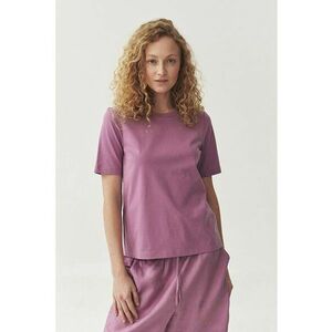 Tricou de bumbac cu decolteu la baza gatului Soria imagine