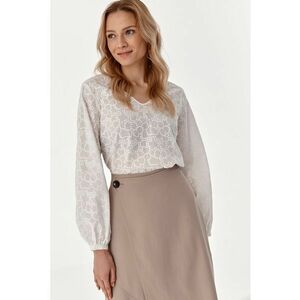 Bluza cu decolteu in V si model grafic imagine
