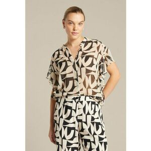 Bluza semi-transparenta cu model imagine