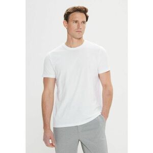 Tricou cu decolteu la baza gatului si model uni imagine