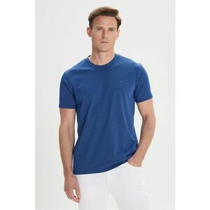 Tricou cu decolteu la baza gatului si model uni imagine