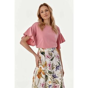Bluza cu maneci scurte si volane Gorgia imagine