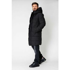 Geaca lunga cu fermoar Black 15093 imagine