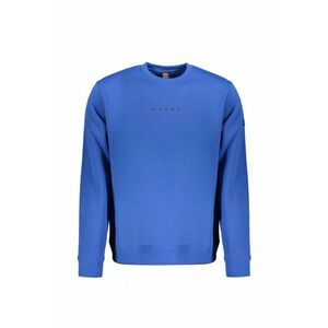 Bluza barbati fara fermoar cu imprimeu cu logo - Regular fit - Albastru inchis imagine