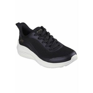 Skechers Bobs Squad Waves Still Wading Pantofi sport negri cu șireturi pentru femei 1117483-BLK imagine