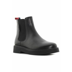 Botine negre de damă TJW Chelsea Flatform imagine