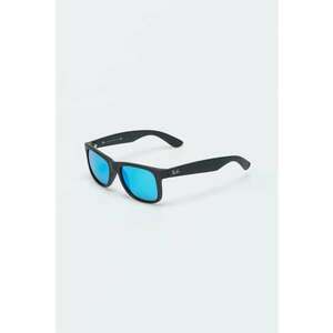 Ochelari de soare justin wayfarer negri cu lentile oglinda - Unisex imagine