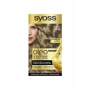 Vopsea de par permanenta fara amoniac Color Oleo Intense - 7-58 Blond Bej Rece - 115 ml imagine