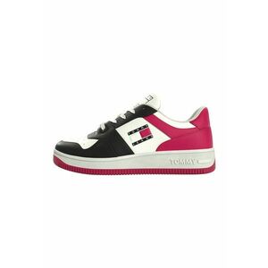 Pantofi sport wedge de piele cu design colorblock imagine