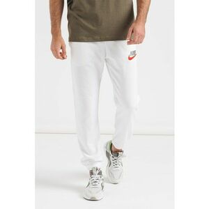 Pantaloni sport din amestec de bumbac cu broderie logo imagine