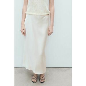 Fusta midi din satin imagine