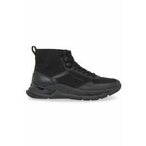 Pantofi sport pentru Barbati - high top lace up knit - HM0HM01267-0GJ - Negru imagine