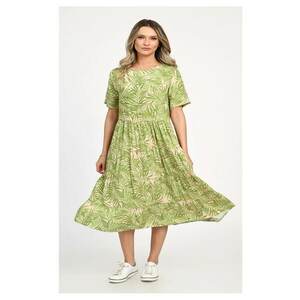 Rochie Dama - Leafy Green V313 imagine