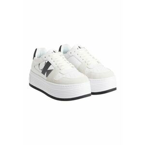 Pantofi sport flatform din piele si piele intoarsa imagine