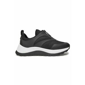 Pantofi sport pentru Femei - runner slip on w/zip mix m - HW0HW02228-BEH - Negru imagine