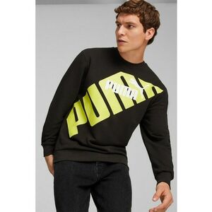 Bluza de trening cu imprimeu logo Power - Negru - Verde lime - imagine