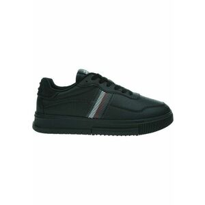 Pantofi Supercup Stripes Tumbled - Piele naturala - Negru imagine