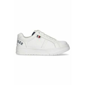 Pantofi sport pentru Fete - logo low cut lace-up sneaker - T3X9-33360-1355X336 - Alb imagine