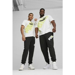 Pantaloni de trening cu imprimeu logo si snur in talie Power imagine