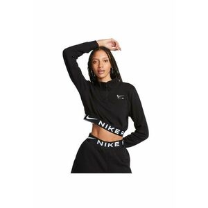 Bluza sport crop cu fermoar scurt si logo imagine