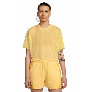Tricou crop din plasa cu imprimeu logo Air imagine