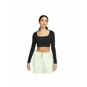 Bluza pentru Femei - w nsw ls crop top sw - FJ5228-010 - Negru imagine
