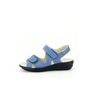 Sandale albastre din piele naturala DLNY7858 M4 13098 imagine