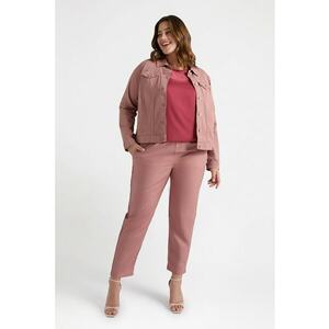 Pantaloni din amestec de in cu snur in talie imagine