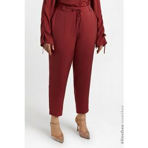 Pantaloni crop cu talie inalta imagine