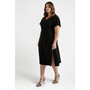 Rochie cu croiala in A si decolteu in V imagine