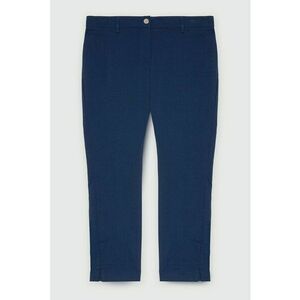 Pantaloni crop cu croiala cambrata imagine
