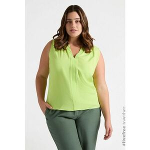 Bluza fara maneci cu decolteu in V imagine