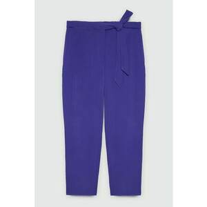 Pantaloni crop cu funda imagine