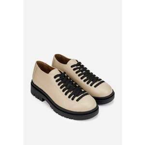 Pantofi dama bej din piele imagine