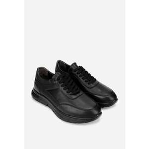 Pantofi barbati piele naturala neagra imagine